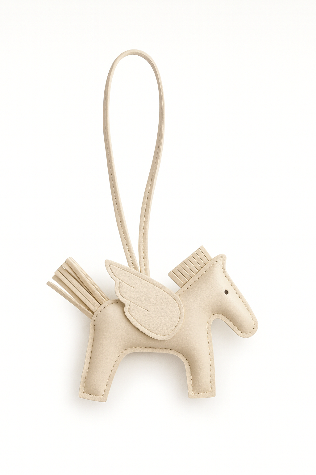 Flying Horse Charm – Off White