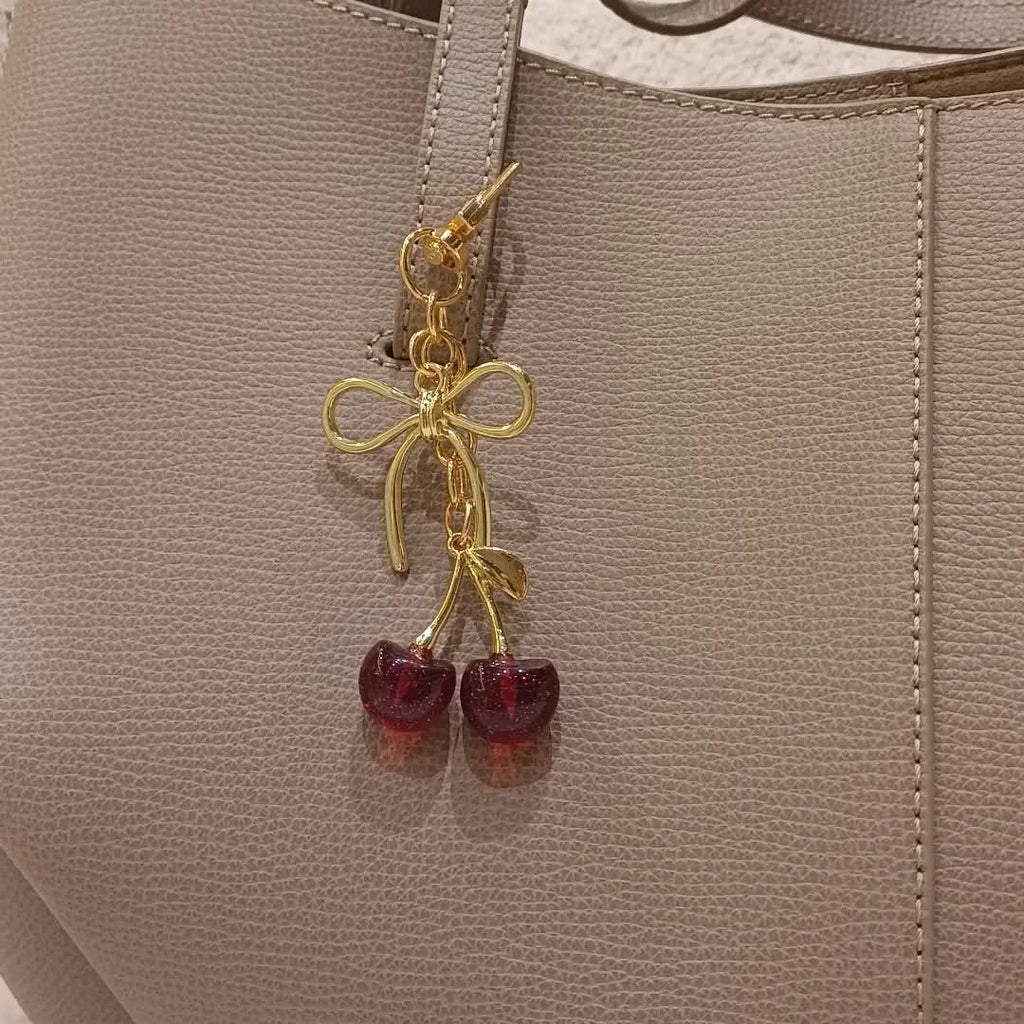 Cherries Charm – Red/Gold