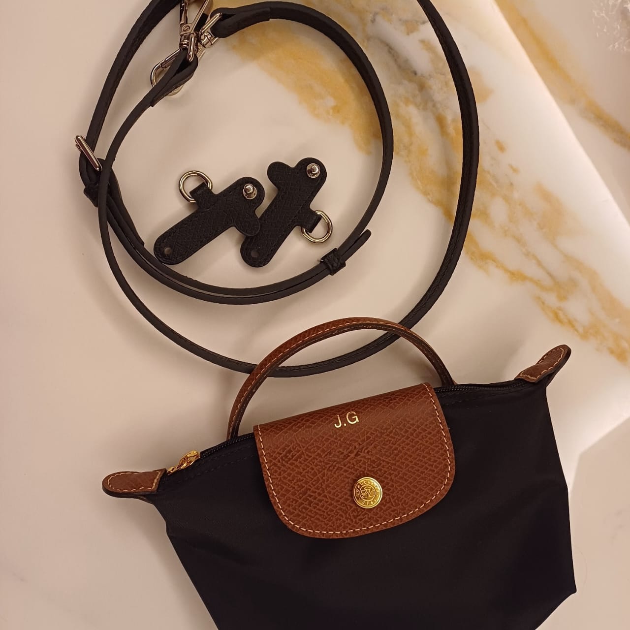 Leather Strap for Mini Longchamp