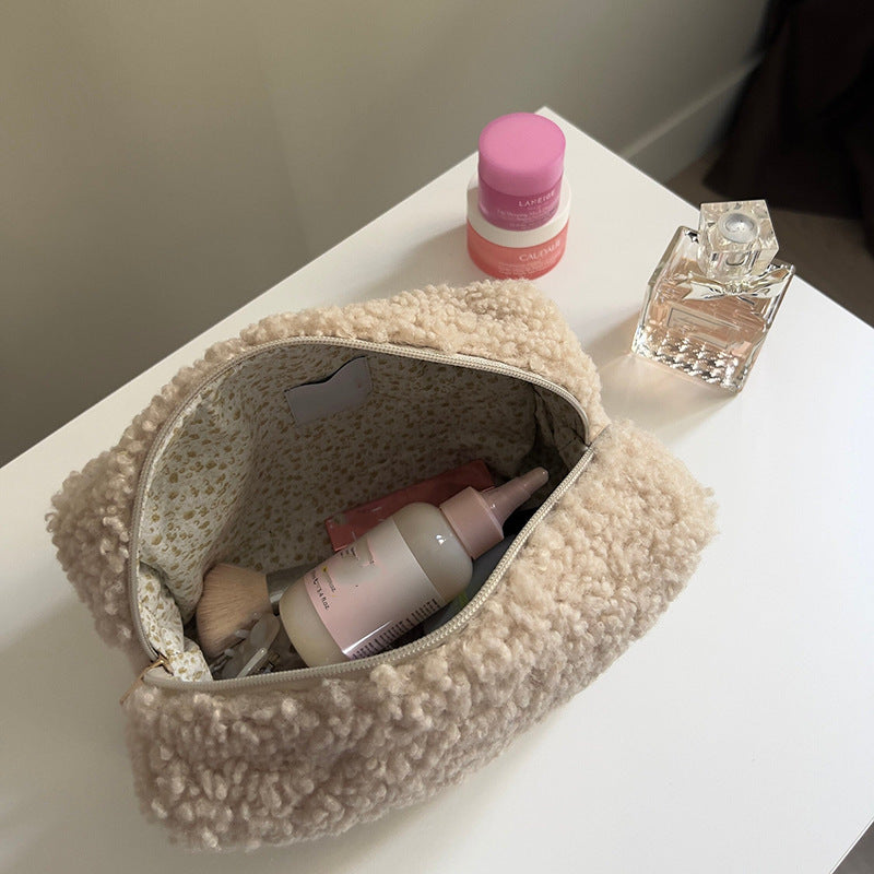 Wool-Style Makeup Bag