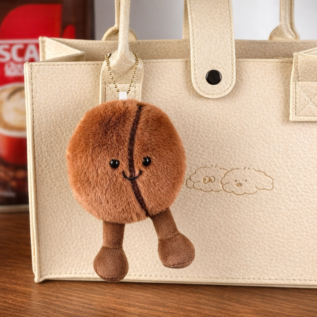 Plush Coffee Charm