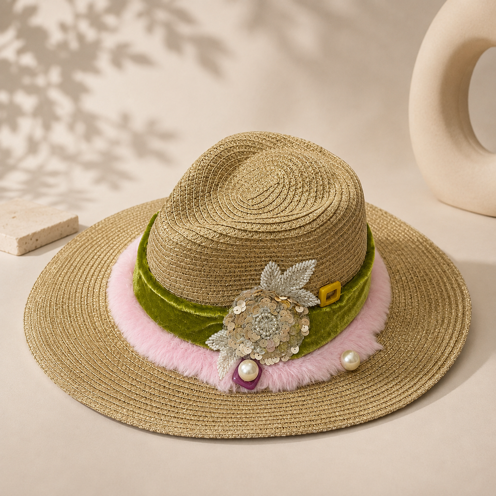 Floral Straw Hat