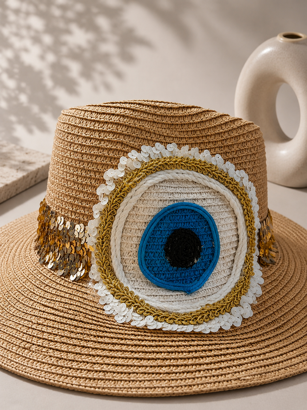 Blue Eye Straw Hat