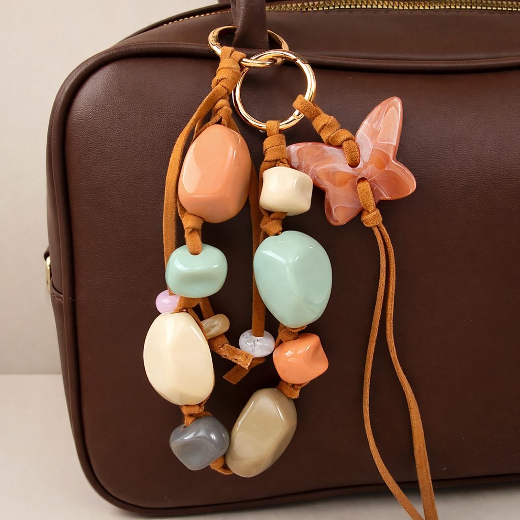 Beaded Butterfly Charm