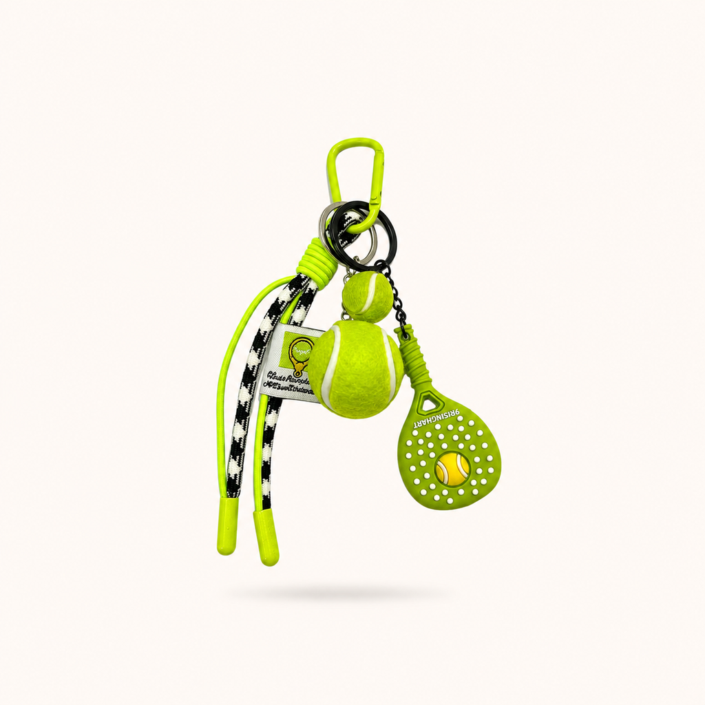 Double Padel Ball Charm - Green