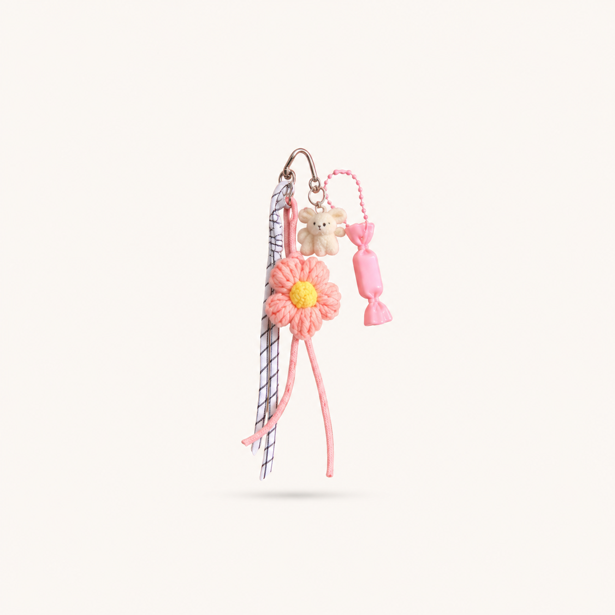 Pink Daisy Charm