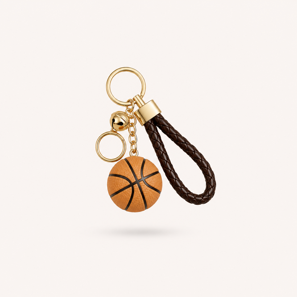Basketball Charm - Brown