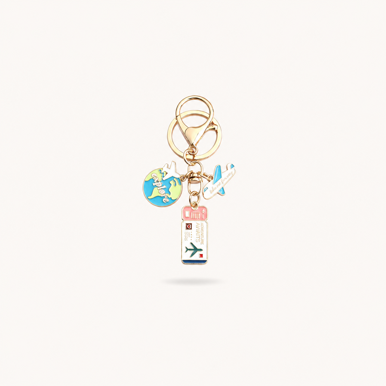 Traveller Keychain - White