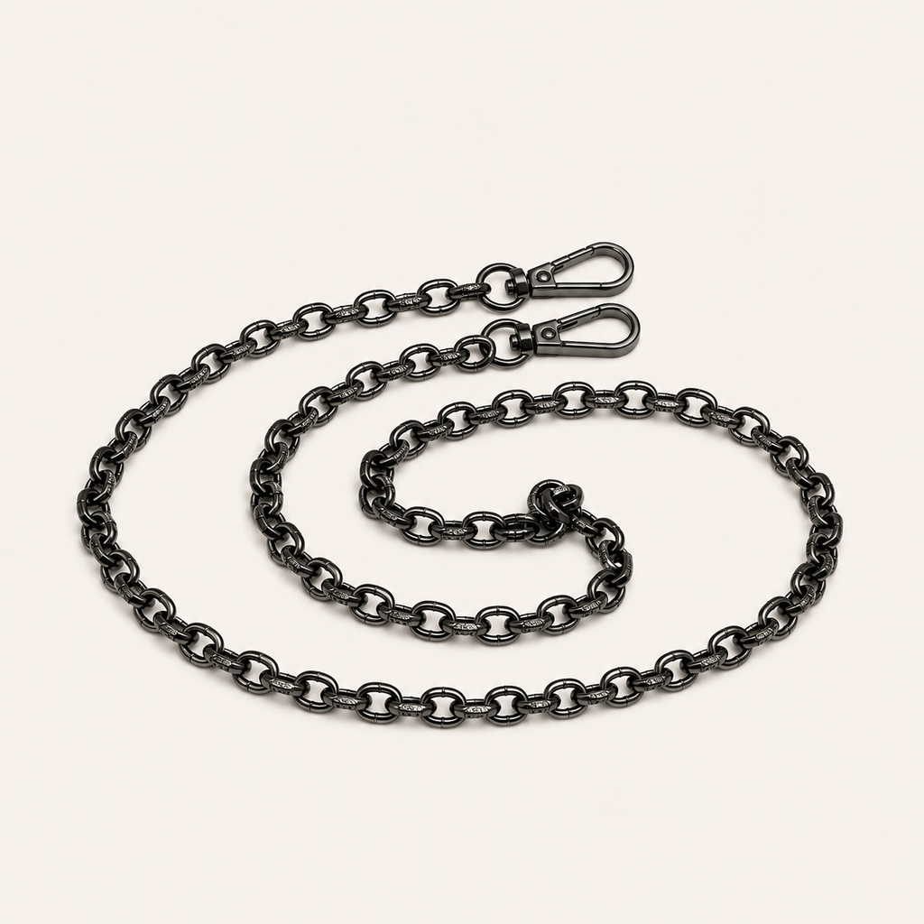 Gunmetal Chain Bag Strap