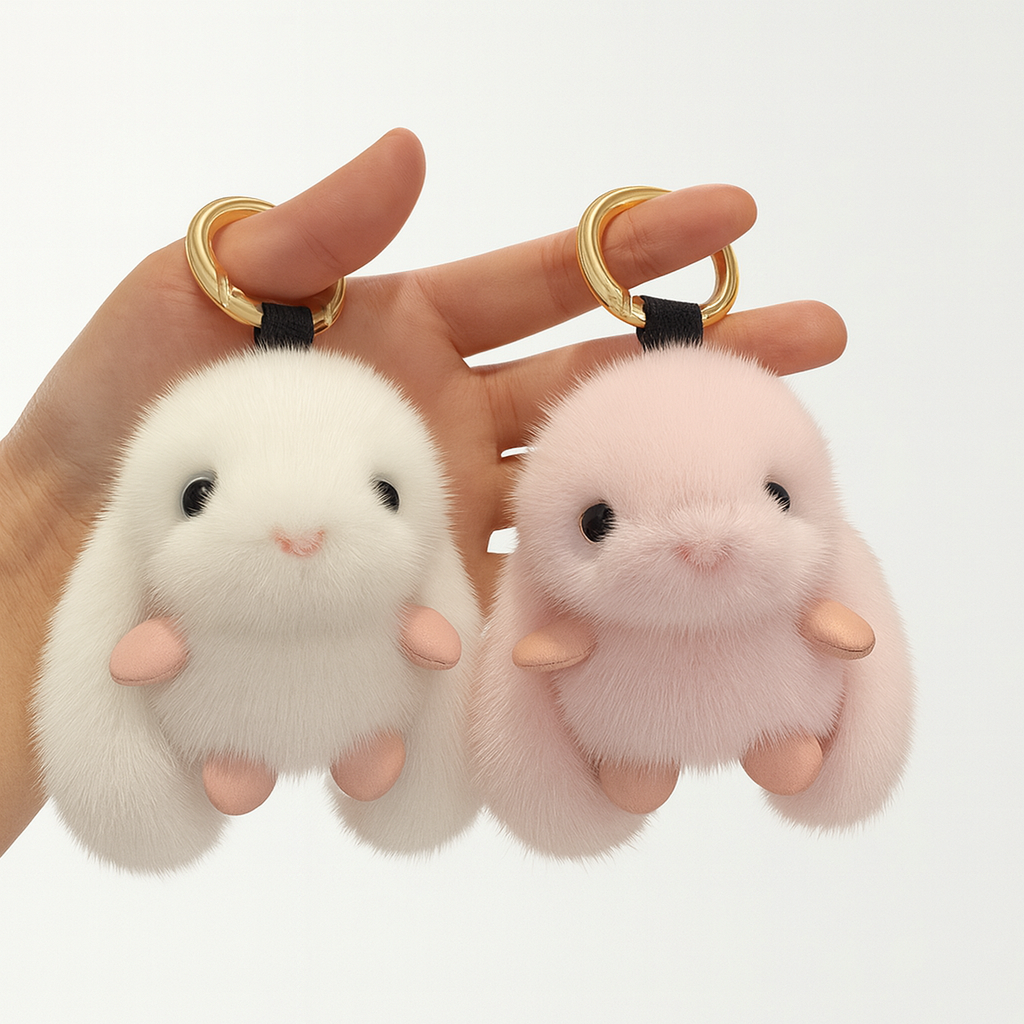 Fluffy Bunny Charm