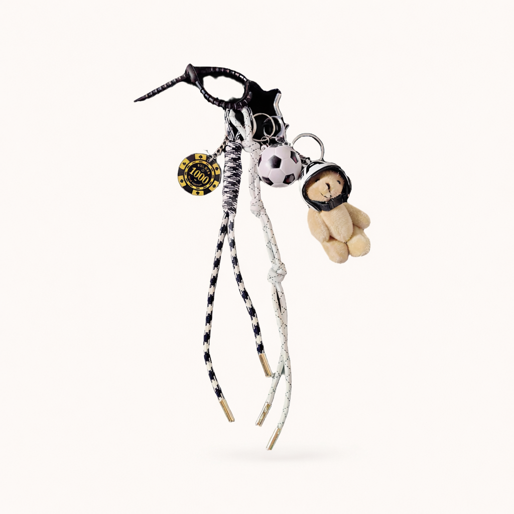 Soccer Ball, Bear & Poker Chip Charm