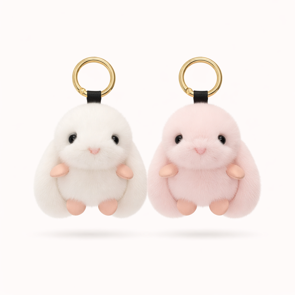 Fluffy Bunny Charm