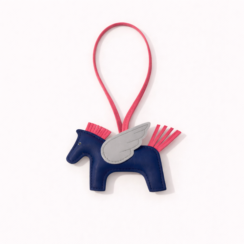 Flying Horse Charm – Blue, Yellow & Orange