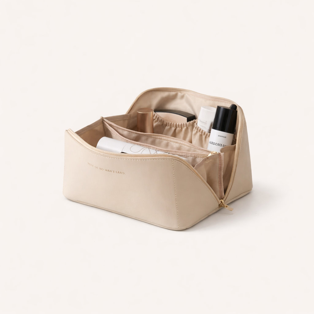 Flat Opening Makeup Bag