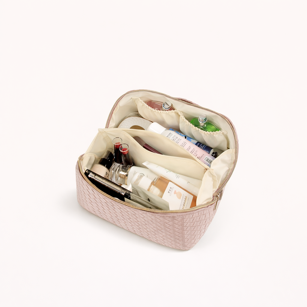 Woven Makeup Bag