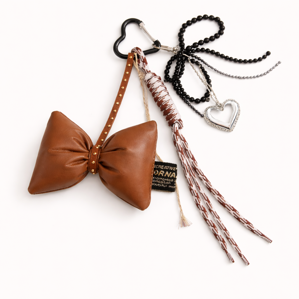 Brown Bowknot Charm