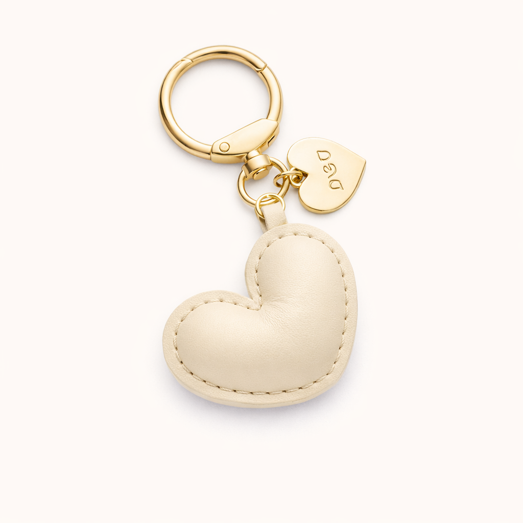 Mini Leather Heart Charm