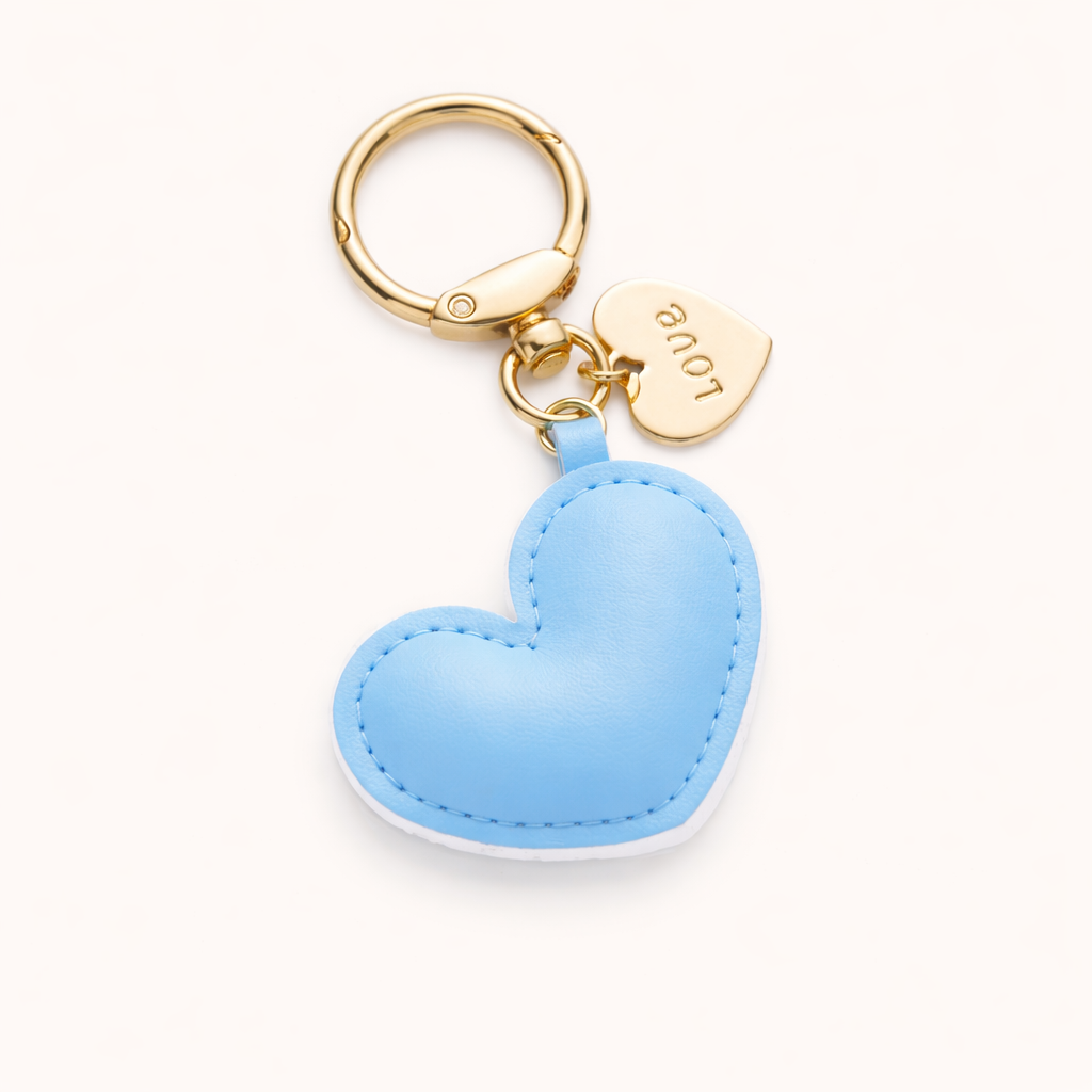 Mini Leather Heart Charm