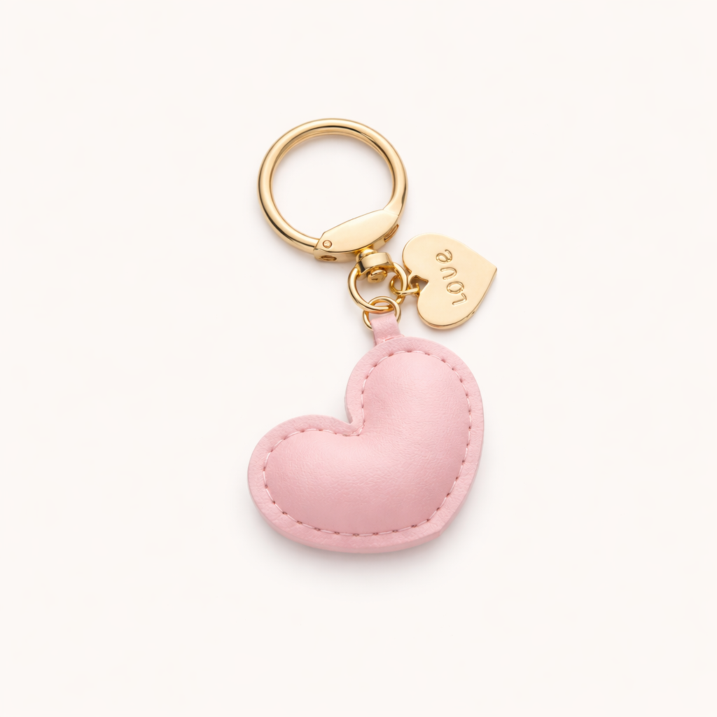 Mini Leather Heart Charm