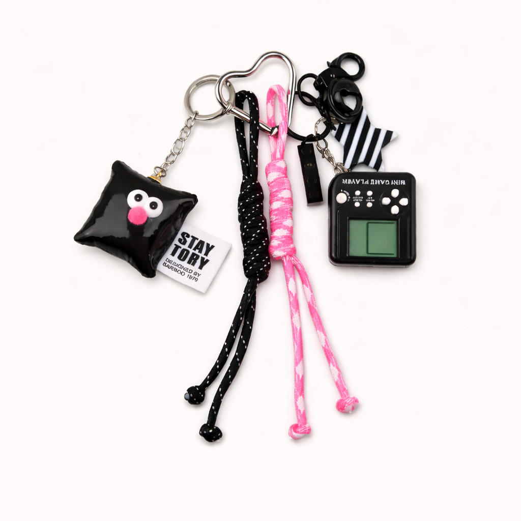 Black Game Player Charm