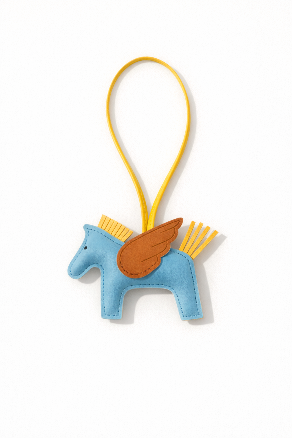 Flying Horse Charm – Blue, Yellow & Orange