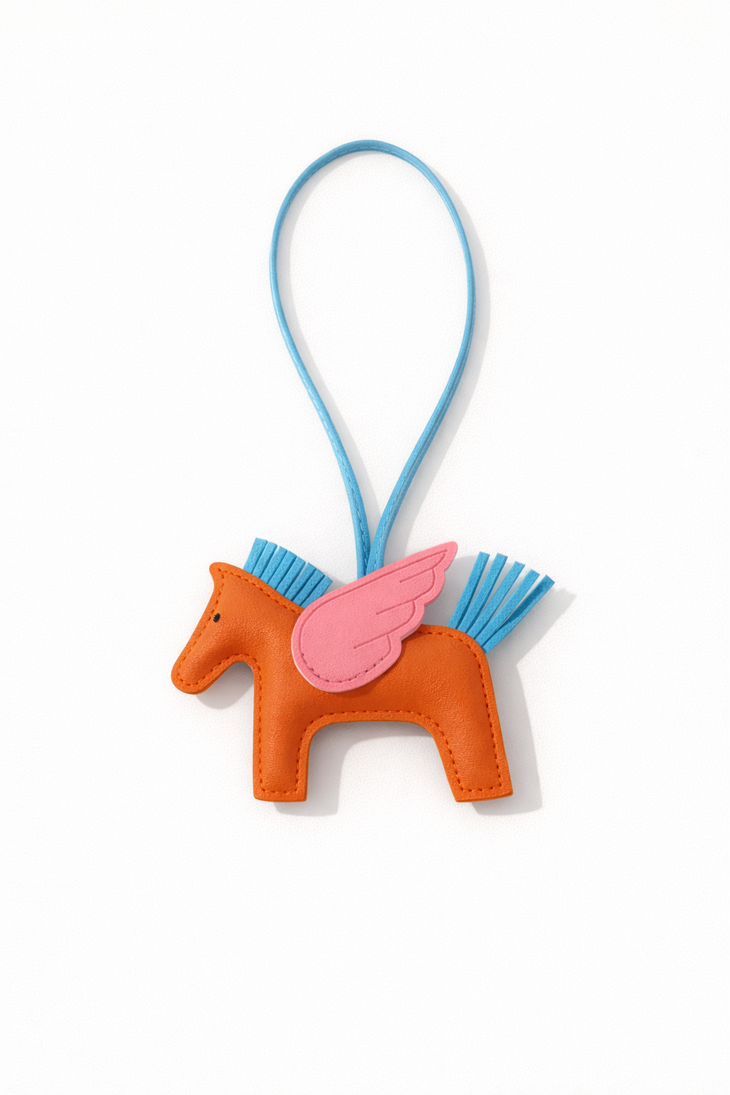 Flying Horse Charm – Blue, Yellow & Orange