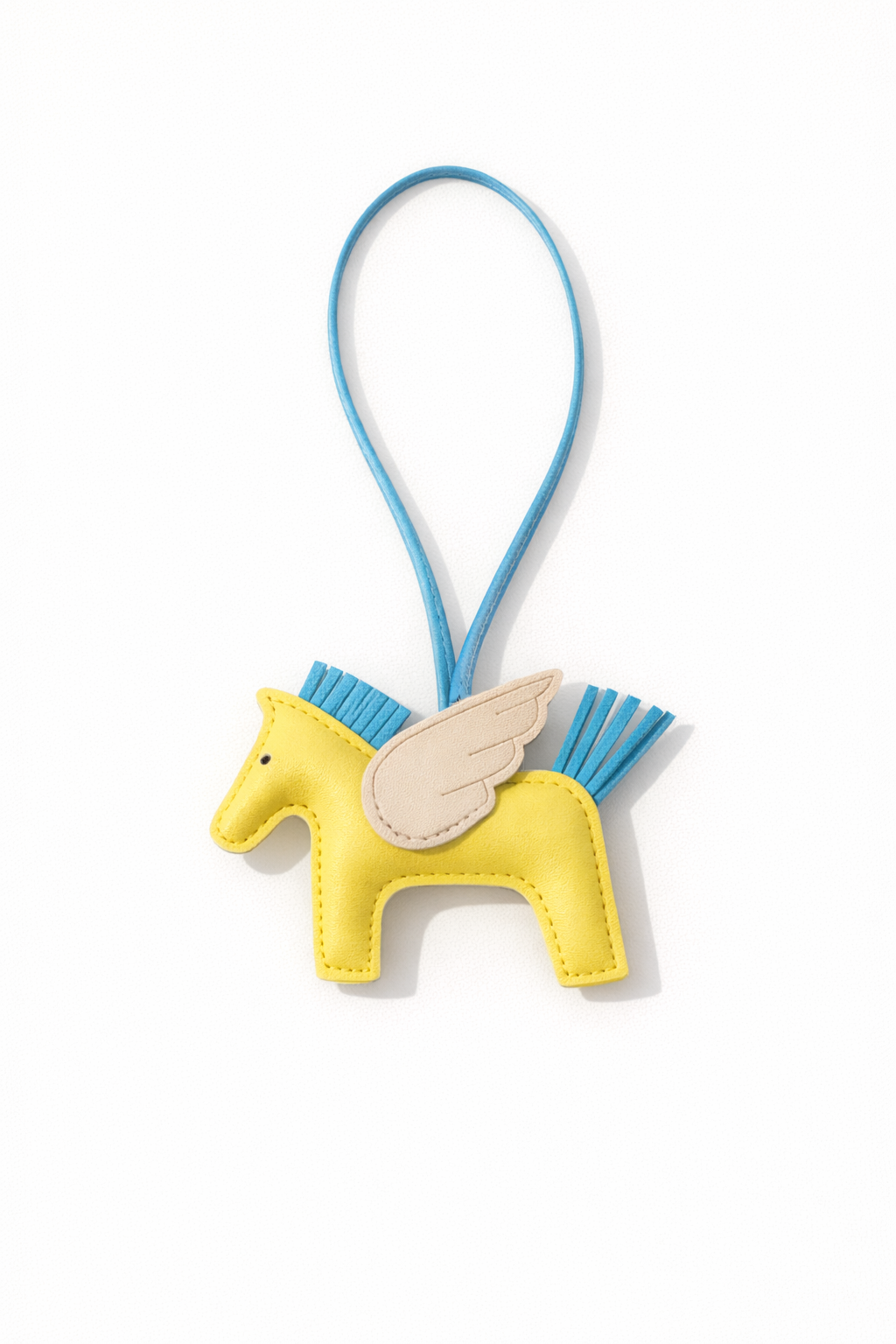 Flying Horse Charm – Blue, Yellow & Orange