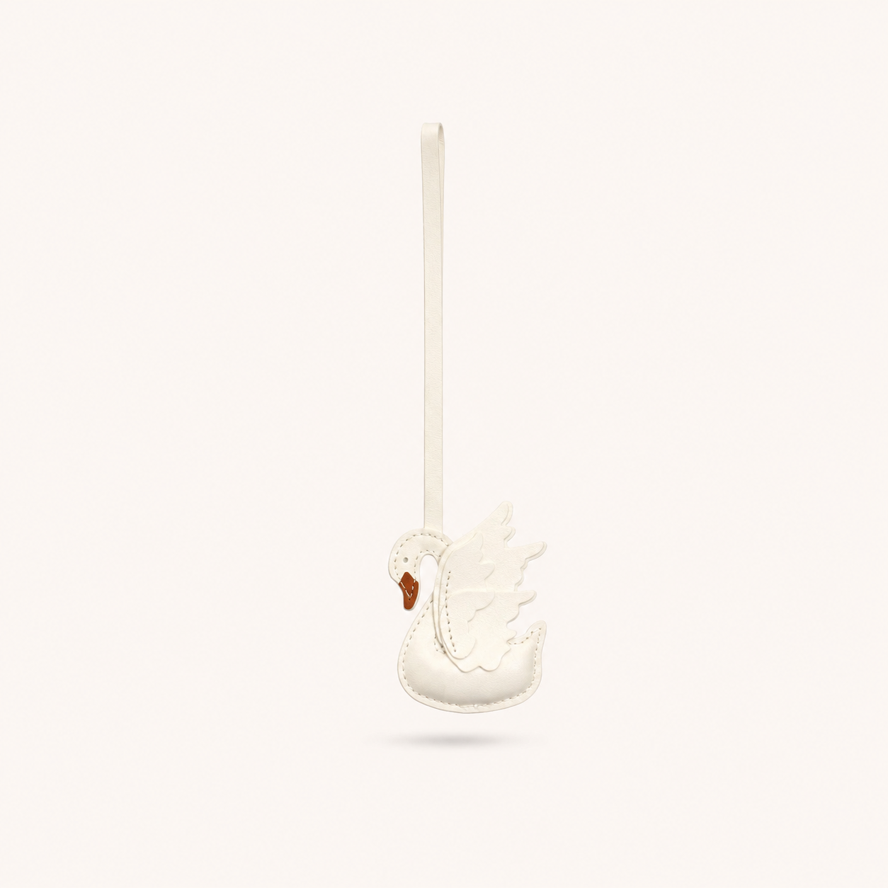 Swan Charm - White