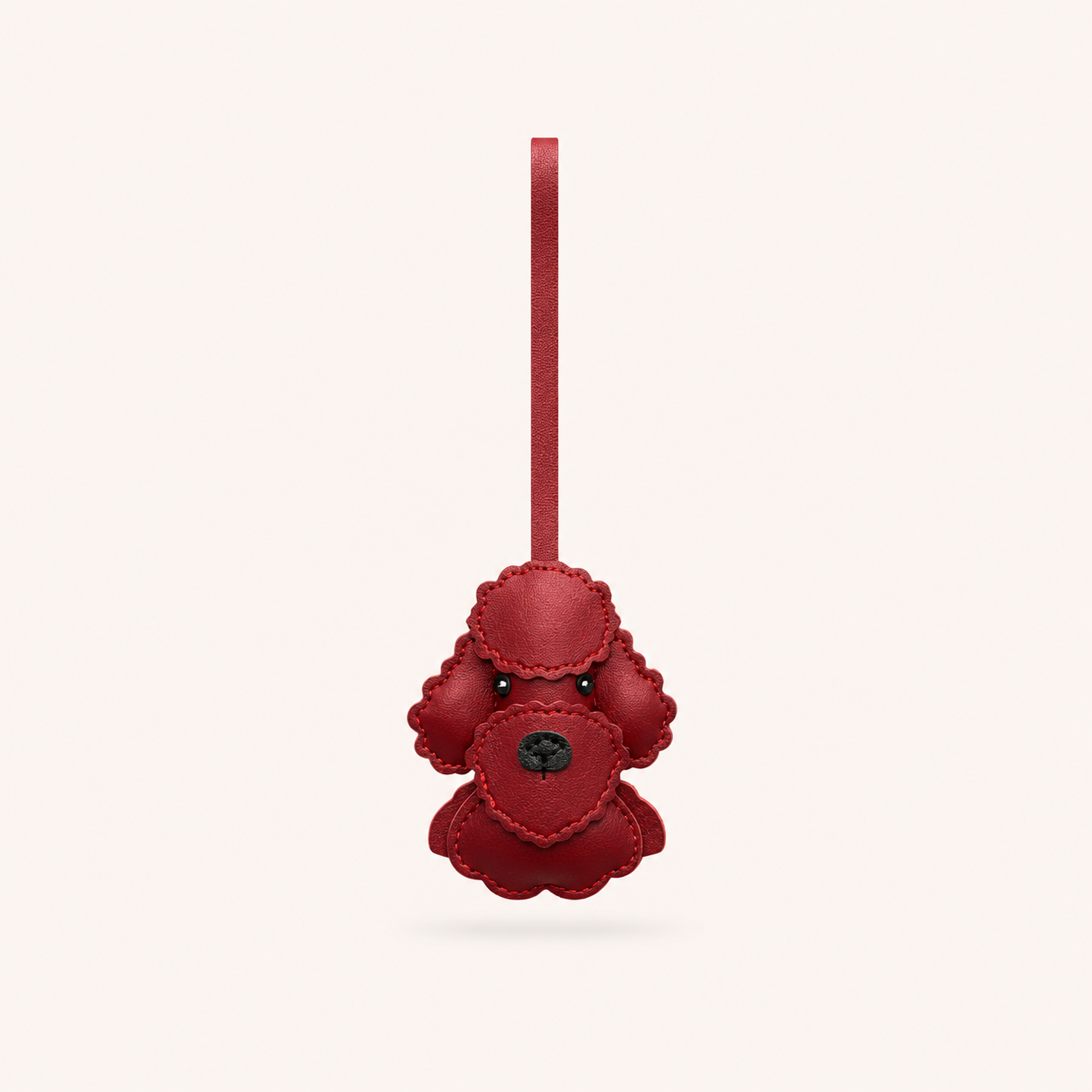 Poodle Charm - Burgundy