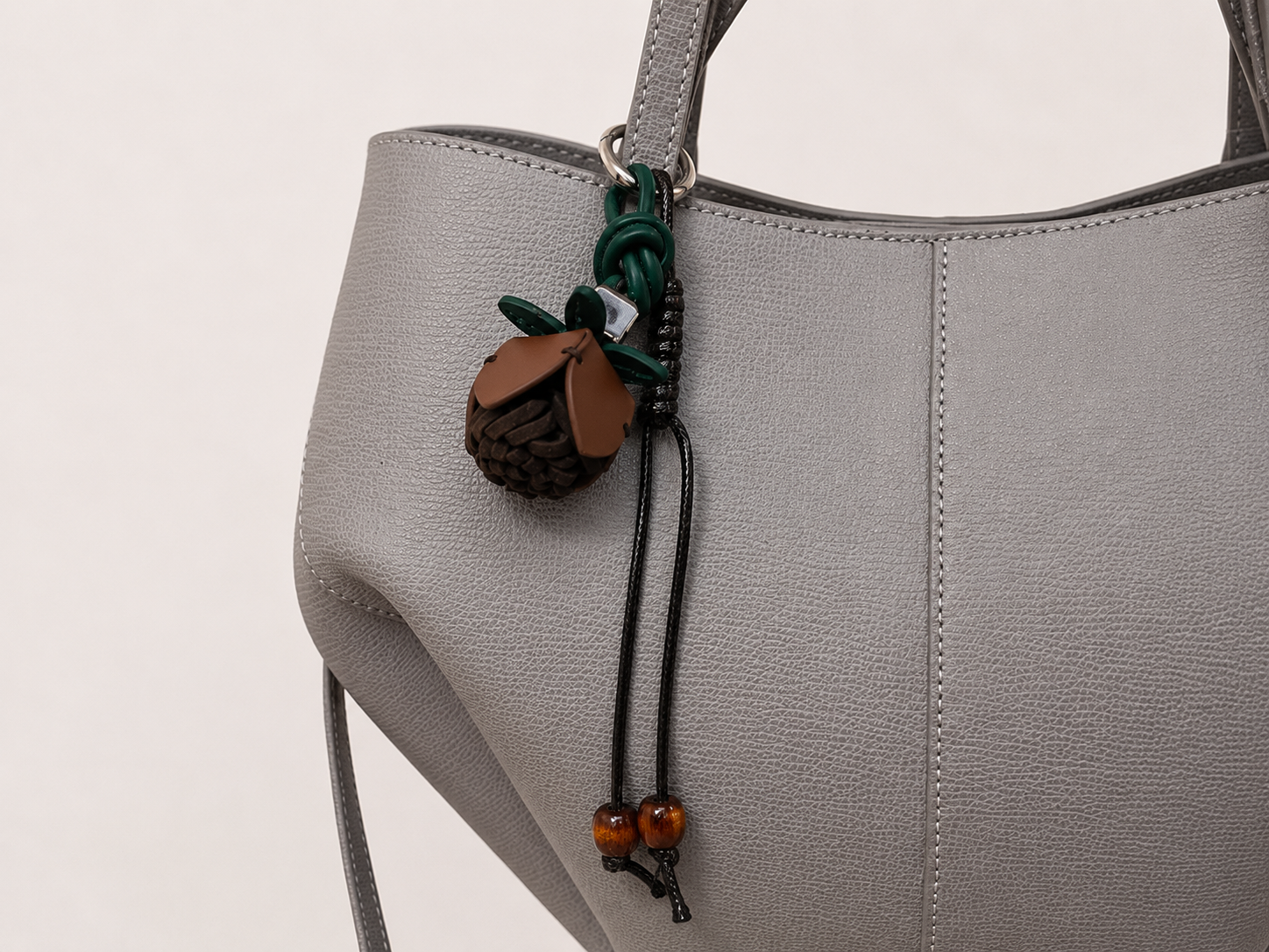 Flower Charm - Brown