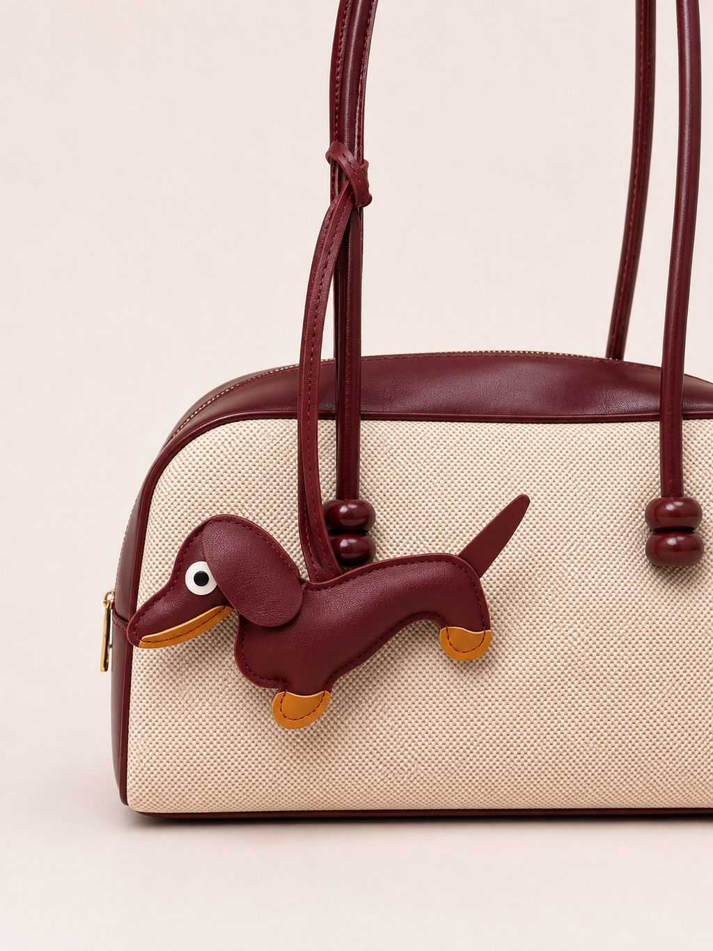 Dachshund Charm - Burgundy