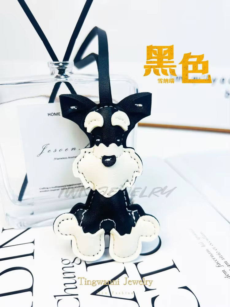 Schnauzer Puppy Bag Charm