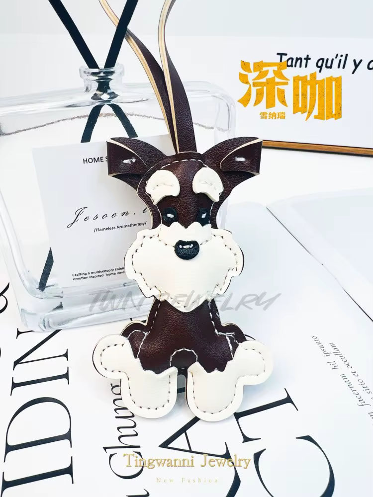 Schnauzer Puppy Bag Charm