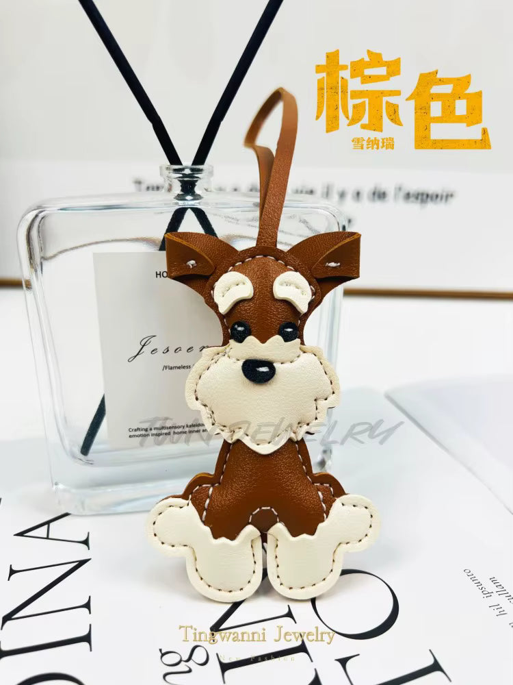 Schnauzer Puppy Bag Charm