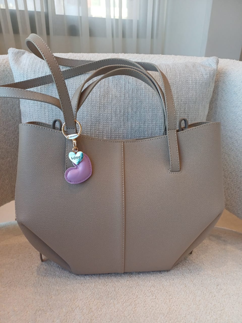 Mini Heart Charm – Purple