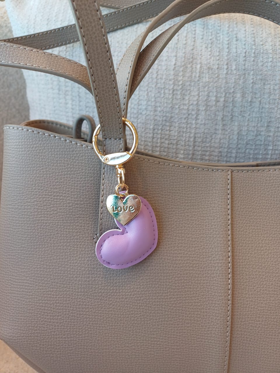 Mini Heart Charm – Purple