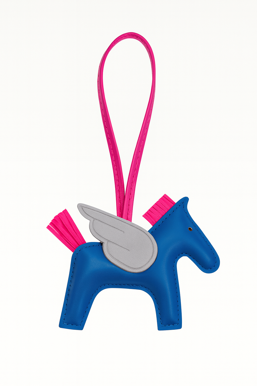Flying Horse Charm – Blue/Pink