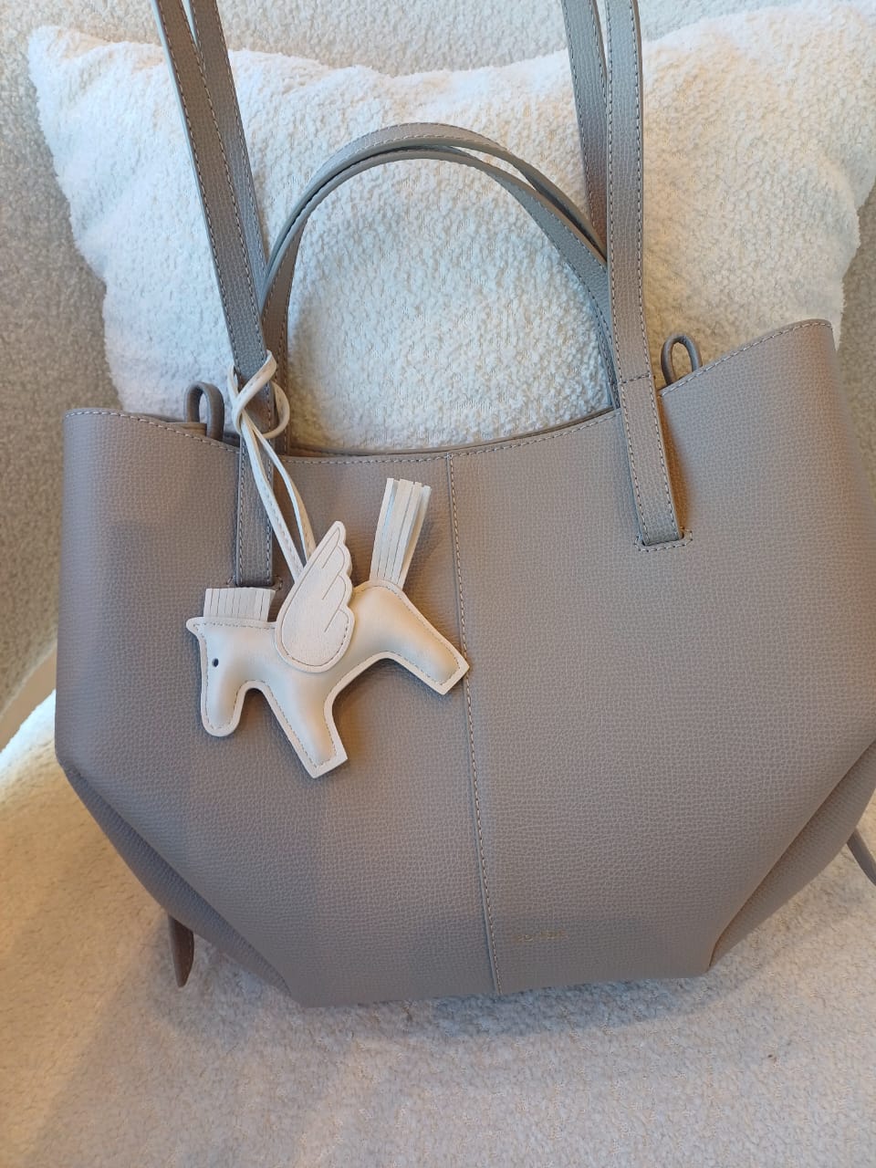 Flying Horse Charm – Off White