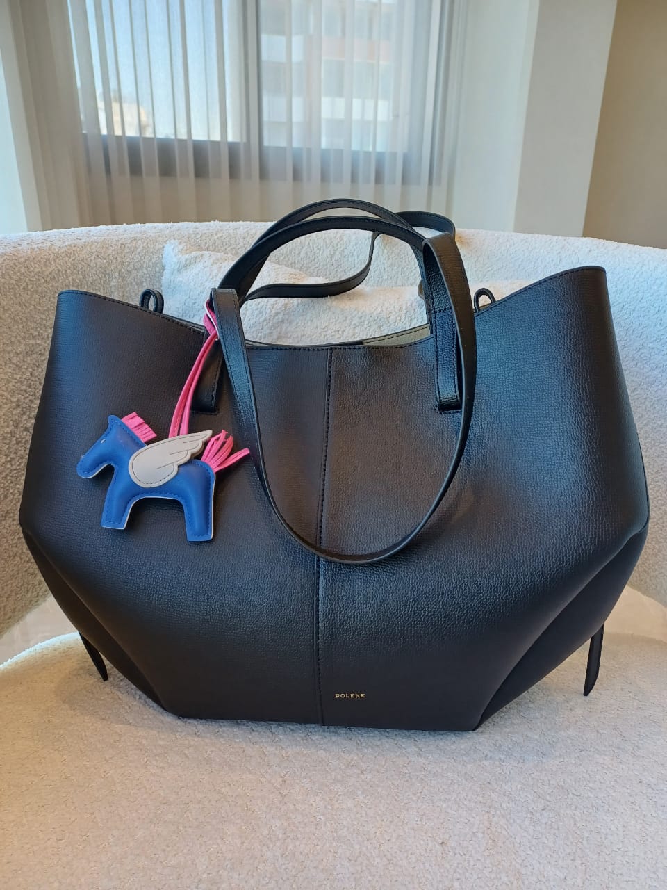 Flying Horse Charm – Blue/Pink