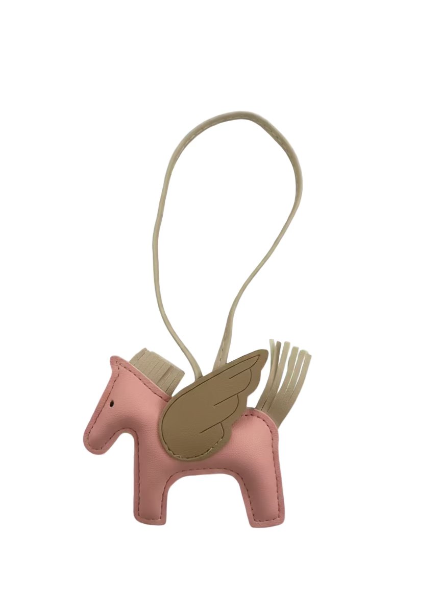 Flying Horse Charm – Pink, Red & Purple