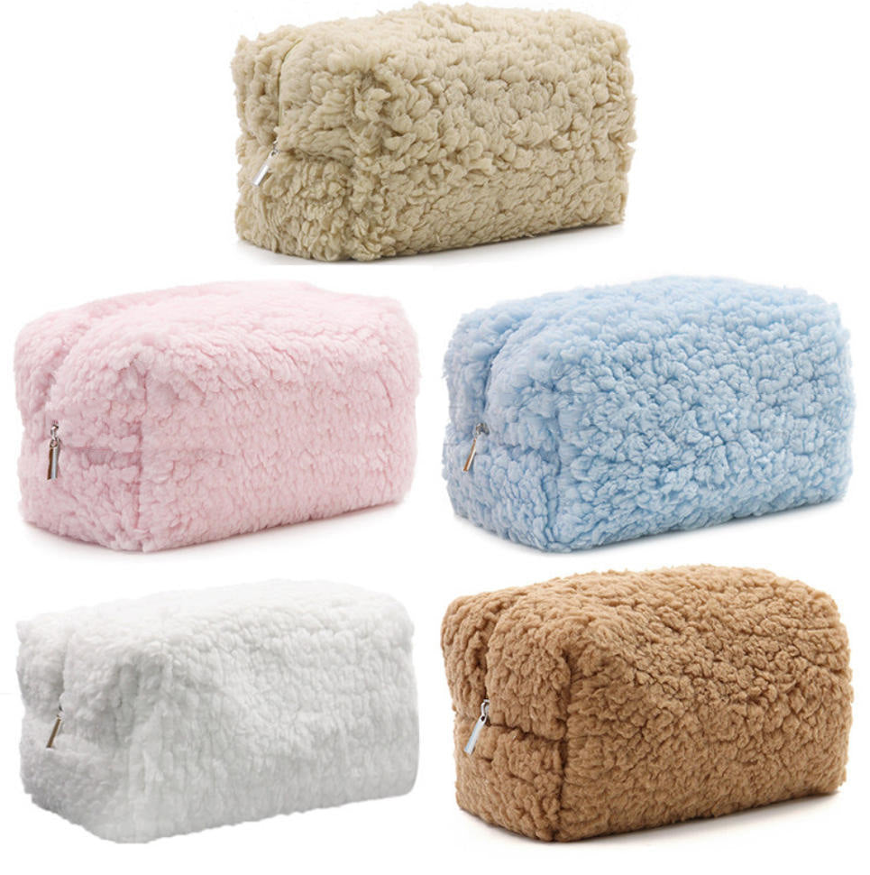 Wool-Style Makeup Bag