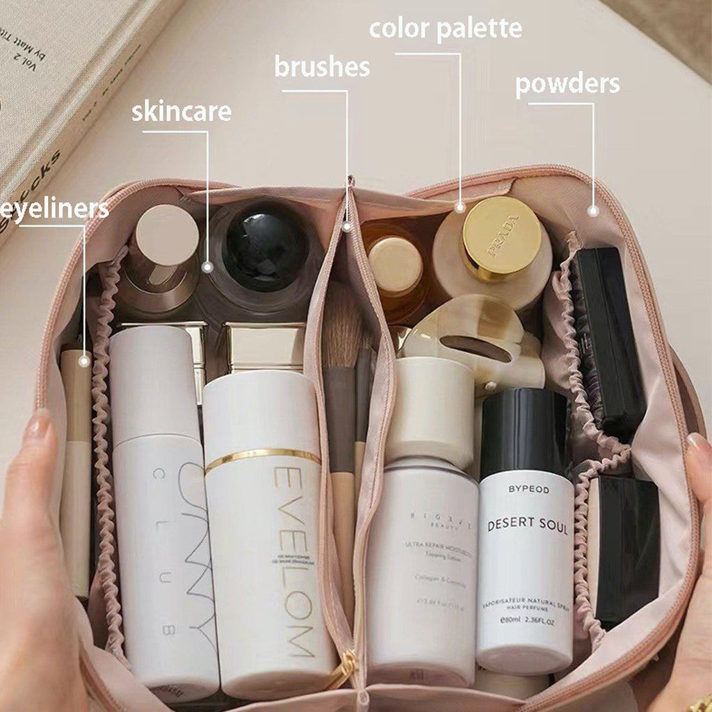 Flat Opening Makeup Bag