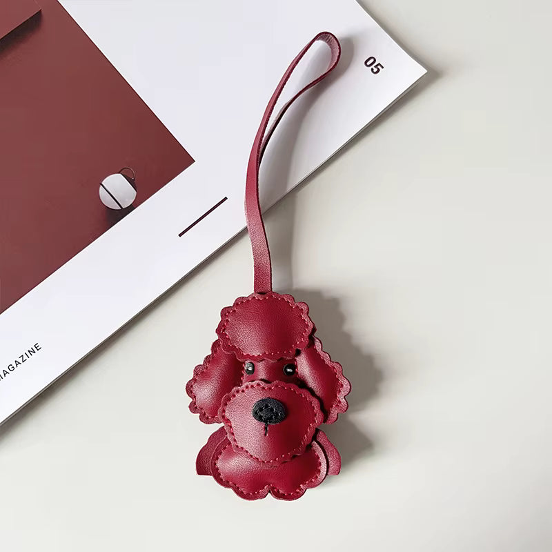 Brown Poodle Charm