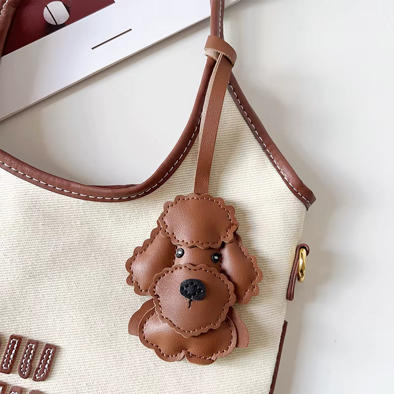 Brown Poodle Charm