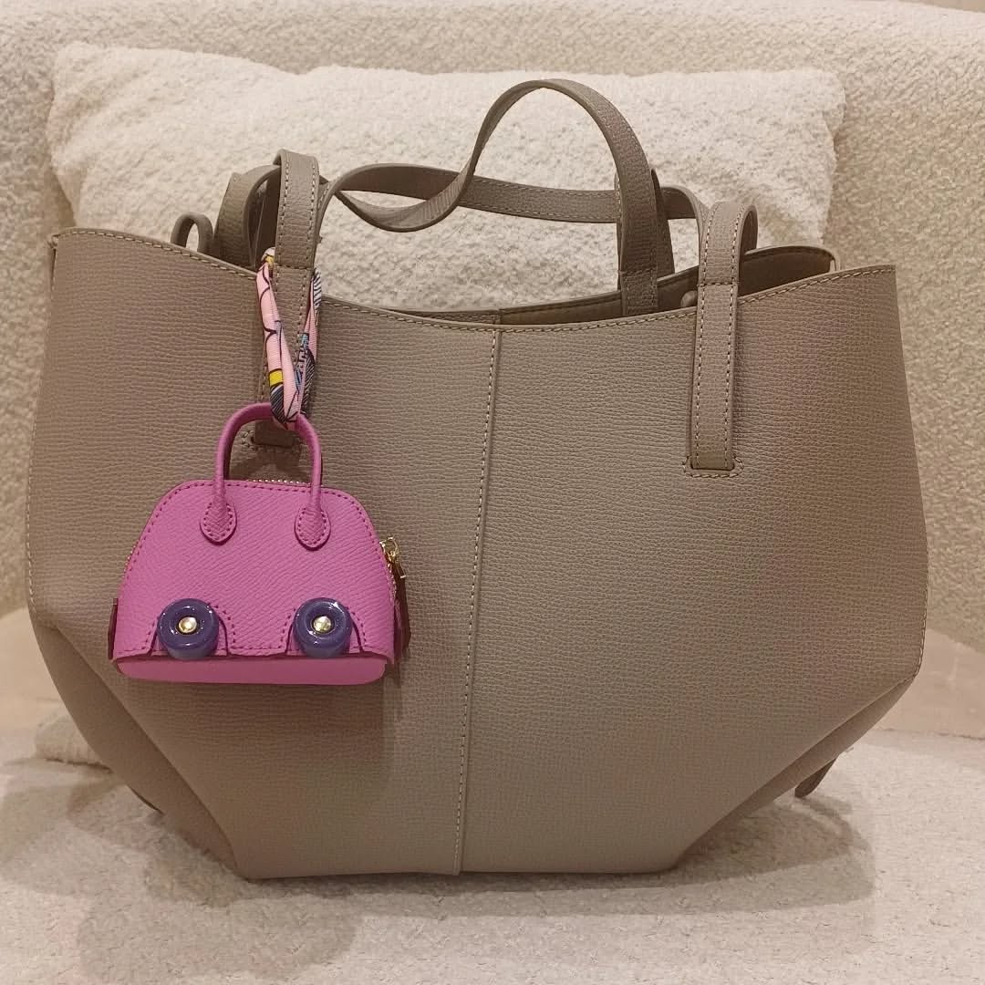 Pink Birkin Car Charm
