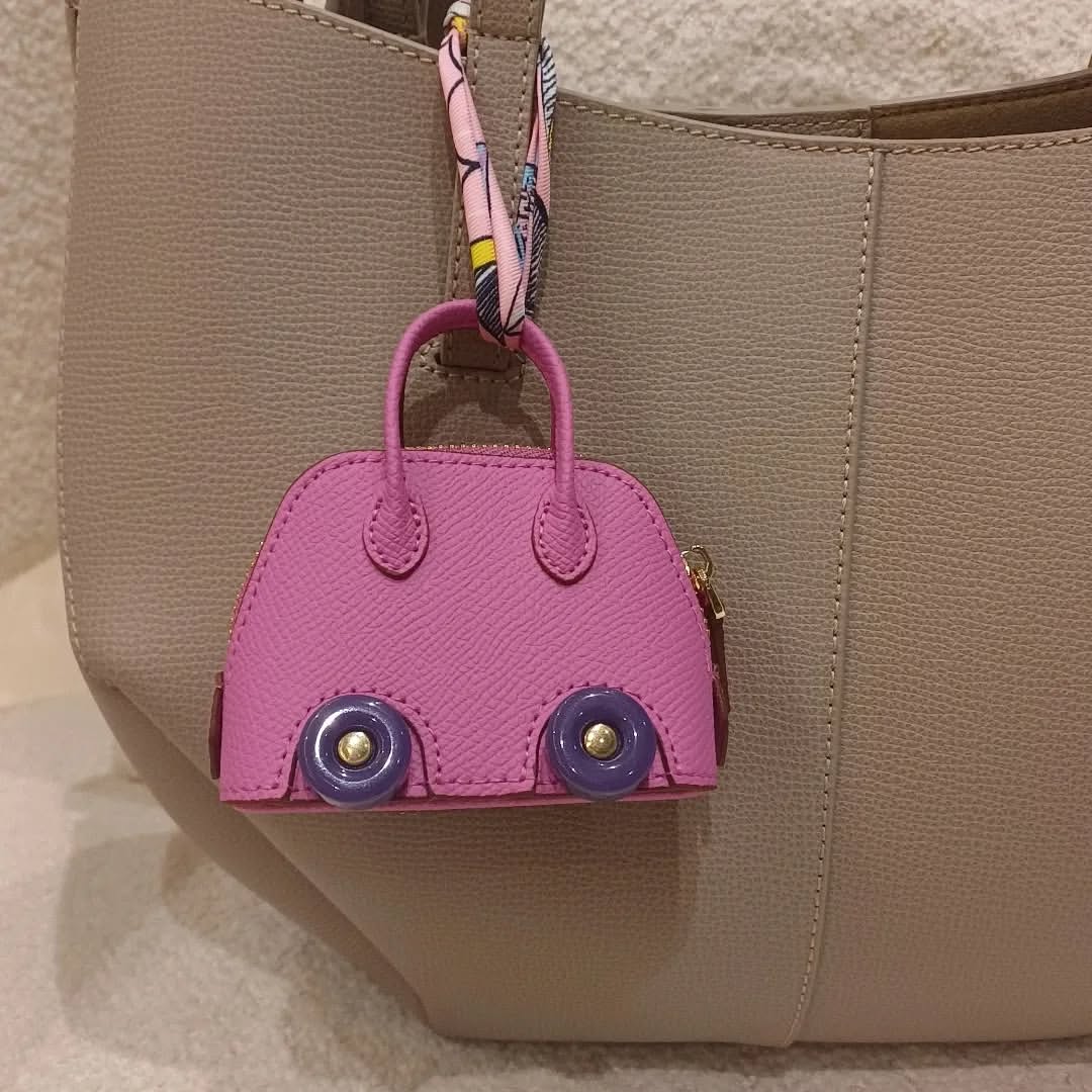 Pink Birkin Car Charm