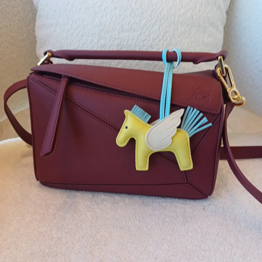 Flying Horse Charm – Yellow/Blue