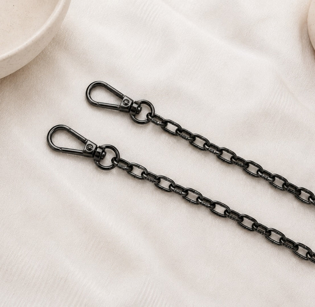 Gunmetal Chain Bag Strap