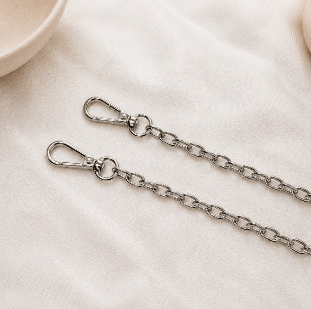 Silver Chain Bag Strap