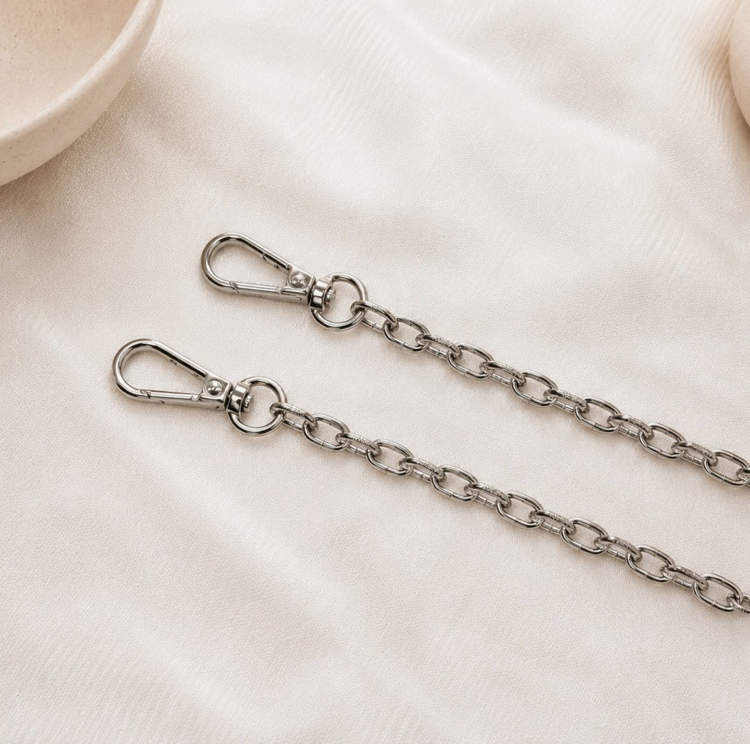 Silver Chain Bag Strap